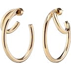 Jennifer Fisher Gold Large Double Lilly Hoops Earrings
