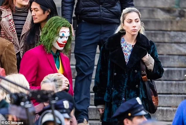 Lady Gaga was spotted in NYC shooting a scene for the upcoming film “Joker: Folie à Deux.”