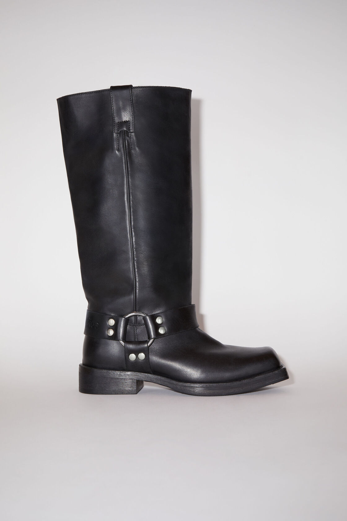 Acne Studios Black Buckle Boots