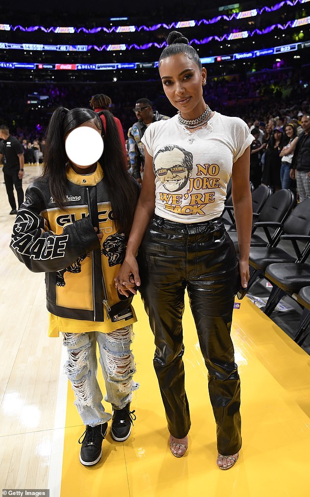 Kim Kardashian's Stylish Outfit for the Basketball Game