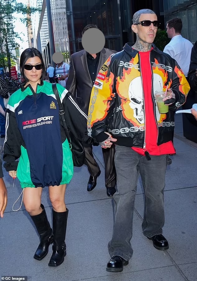 A Fashionable Outing: Kourtney Kardashian and Travis Barker Spotted in NYC on May 26, 2023