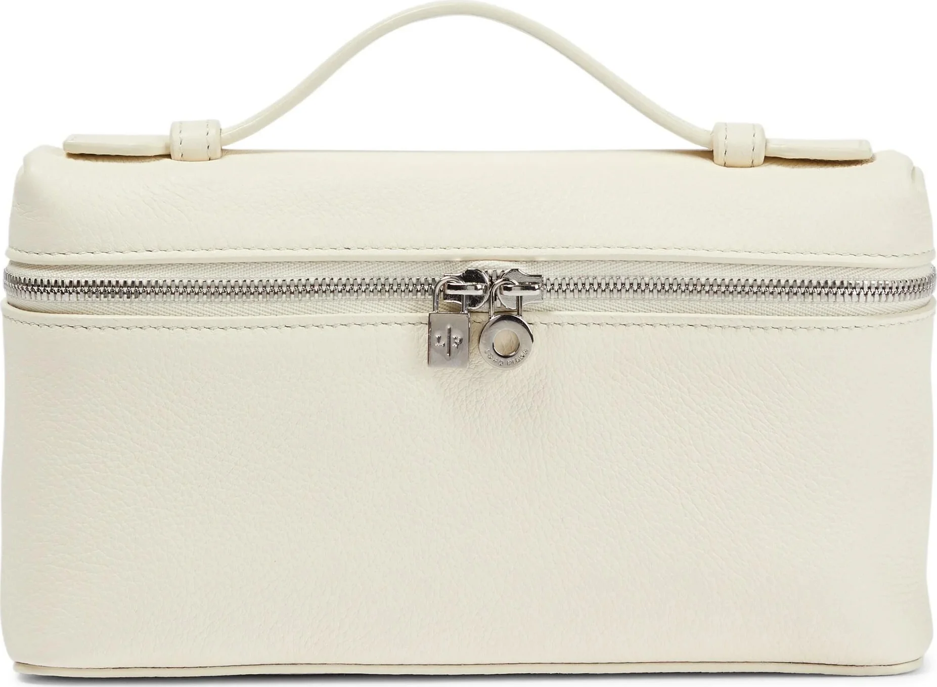 Loro Piana Extra Pocket L19 Leather Crossbody Bag in White