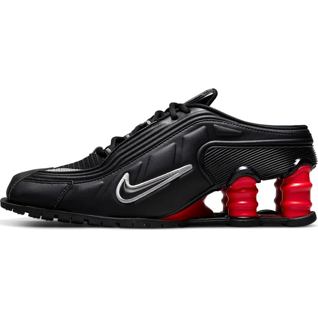 Nike Martine Rose x Shox Mule Mr4 in Black and Red