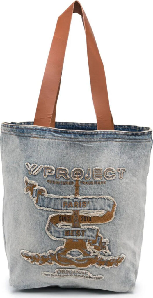 Y/Project Paris’ Best Logo-Embroidered Denim Tote Bag