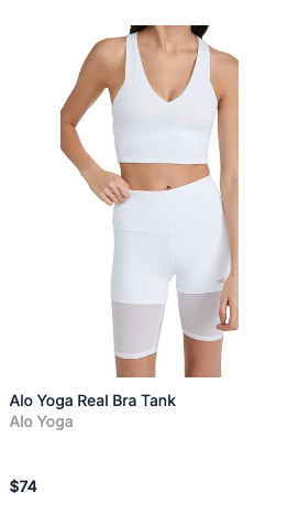 Alo Yoga Real Bra Tank