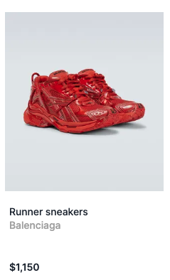 Runner sneakers
Balenciaga
