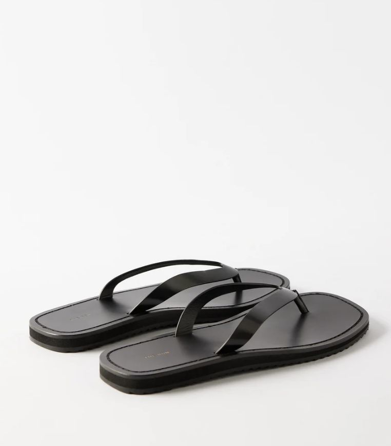 THE ROW
Leather flip flops