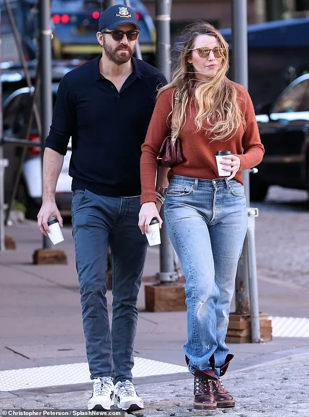 Blake Lively and Ryan Reynolds: Playful Fashion Moments in the Heart of New York City on Sep 21, 2023