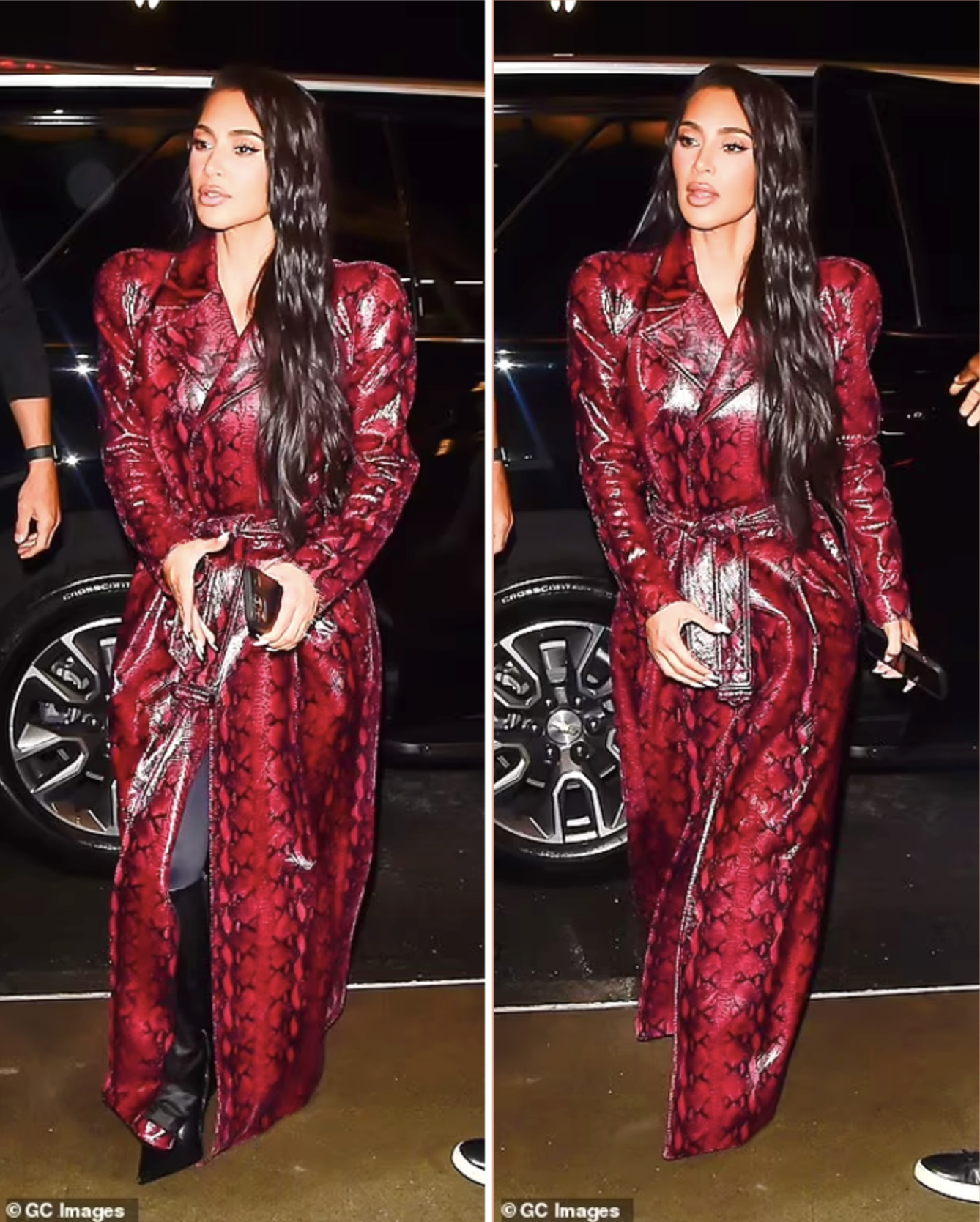 Kim Kardashian at NYFW: A Stylish Dinner with Lauren Sanchez and Nicky Hilton on Sep 11, 2023