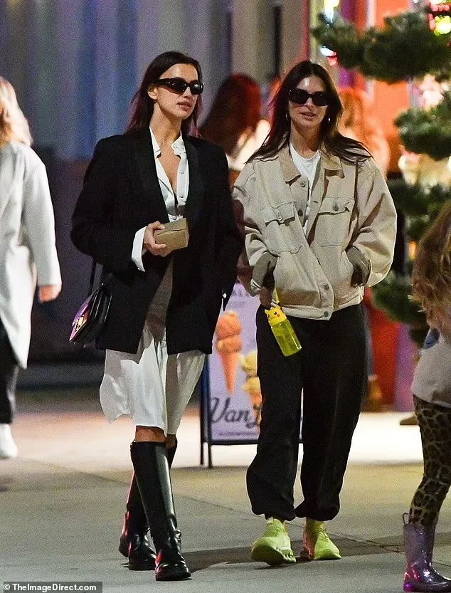 Stylish Evening Out: Irina Shayk’s NYC Dinner Date with Emily Ratajkowski on Oct 22, 2023