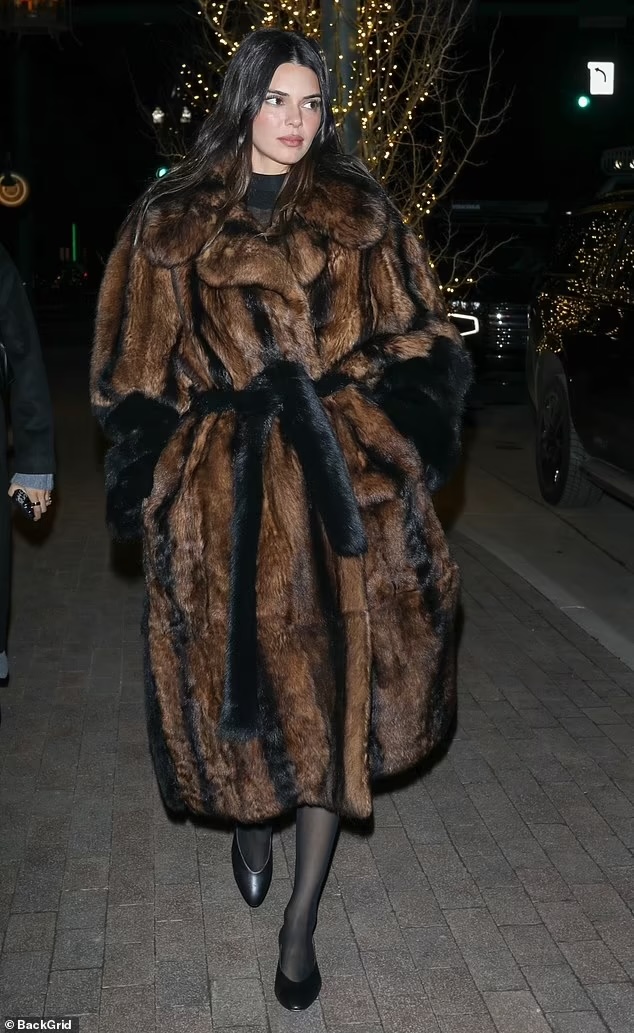 Kendall Jenner Winter Fur Coats 2023