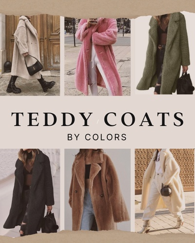Teddy Coats By Colors
