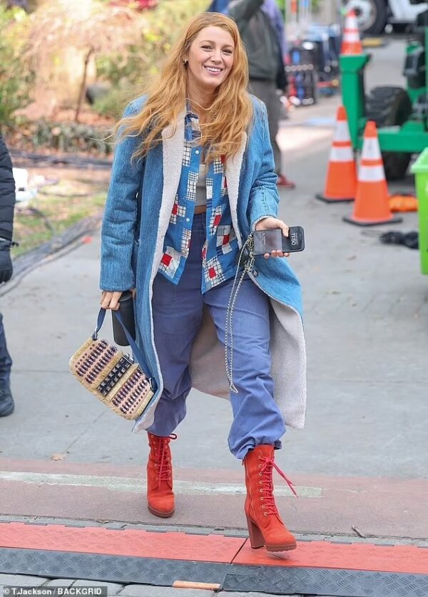 Boho Chic Extravaganza: Blake Lively’s Stunning Blue Ensemble Revealed!