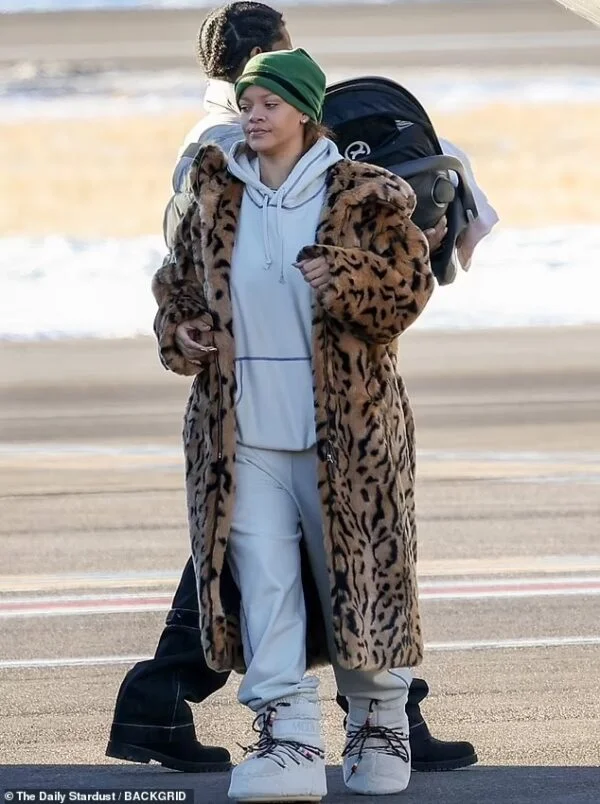 Rihanna’s Aspen Getaway: A Fashion Extravaganza in Leopard Print and Street Style