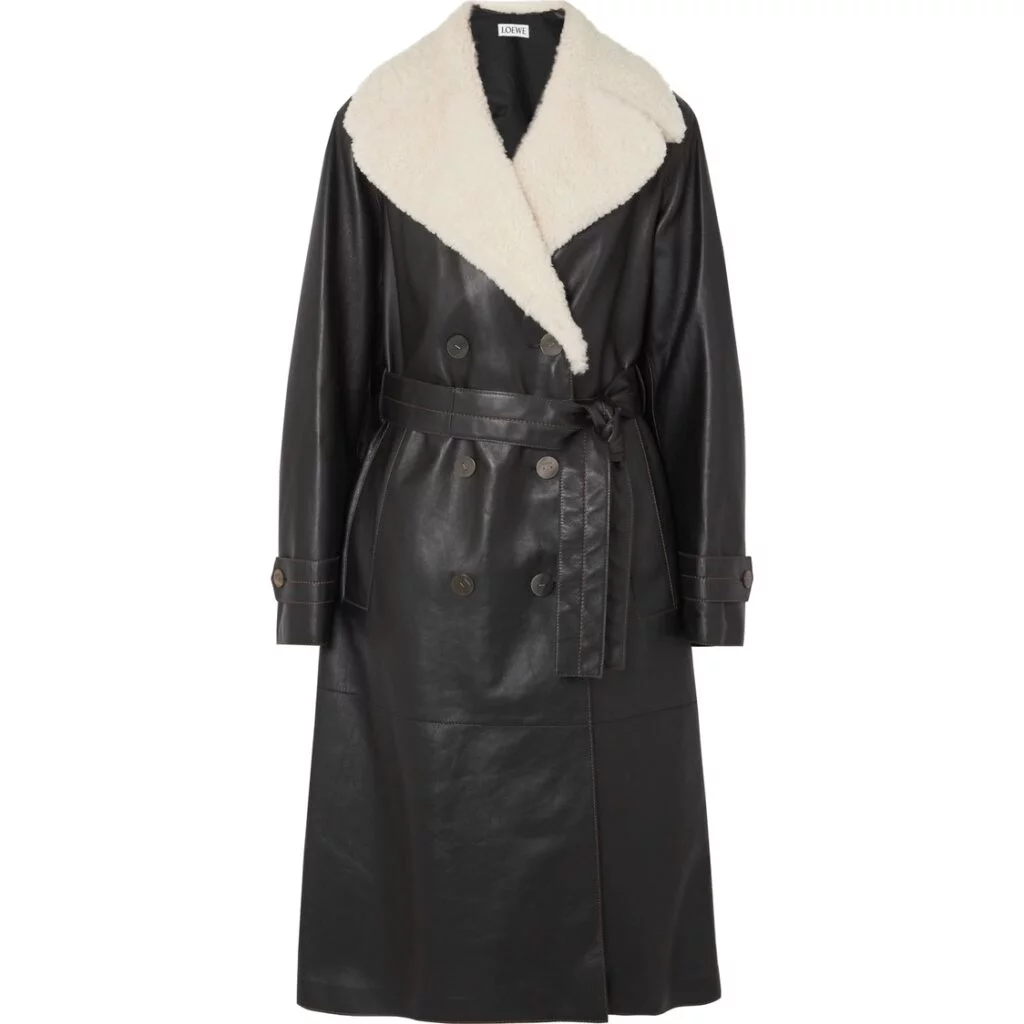 Loewe Belted Shearling Coat