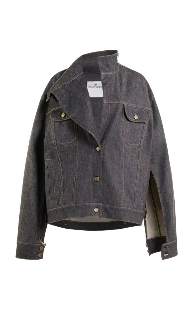 Courrèges Oversized Motorcycle Denim Blouson